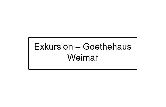 Exkursion &ndash; Goethehaus Weimar